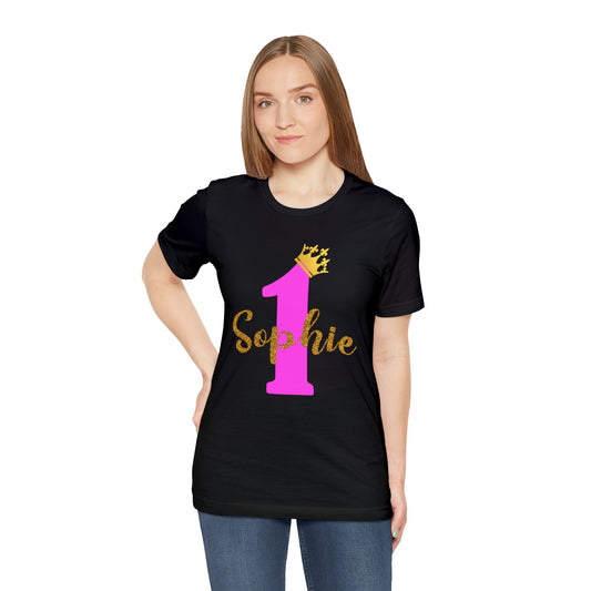 Personalized Birthday Number Short Sleeve Tee